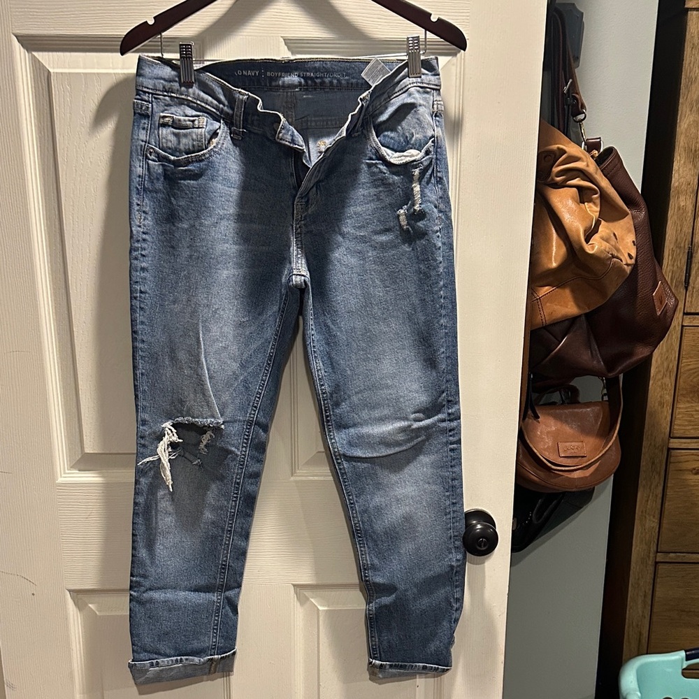 Old Navy Women's Light Blue Boyfriend Jeans